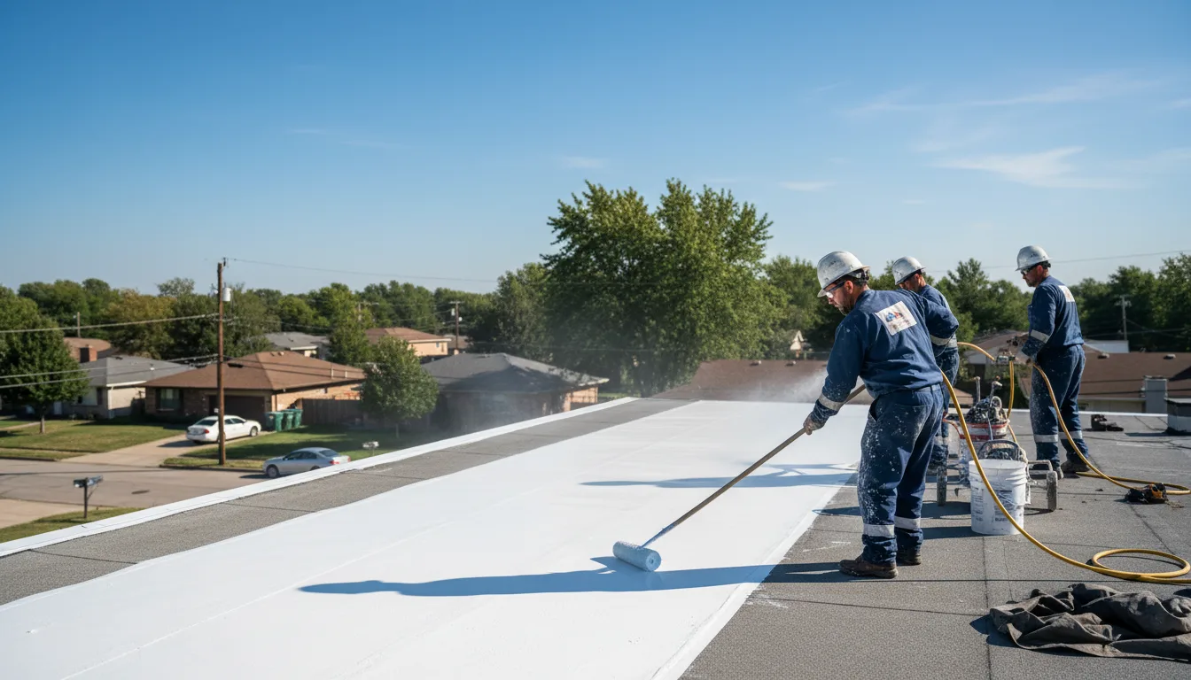 Commercial roof coating in Martha, OK near me